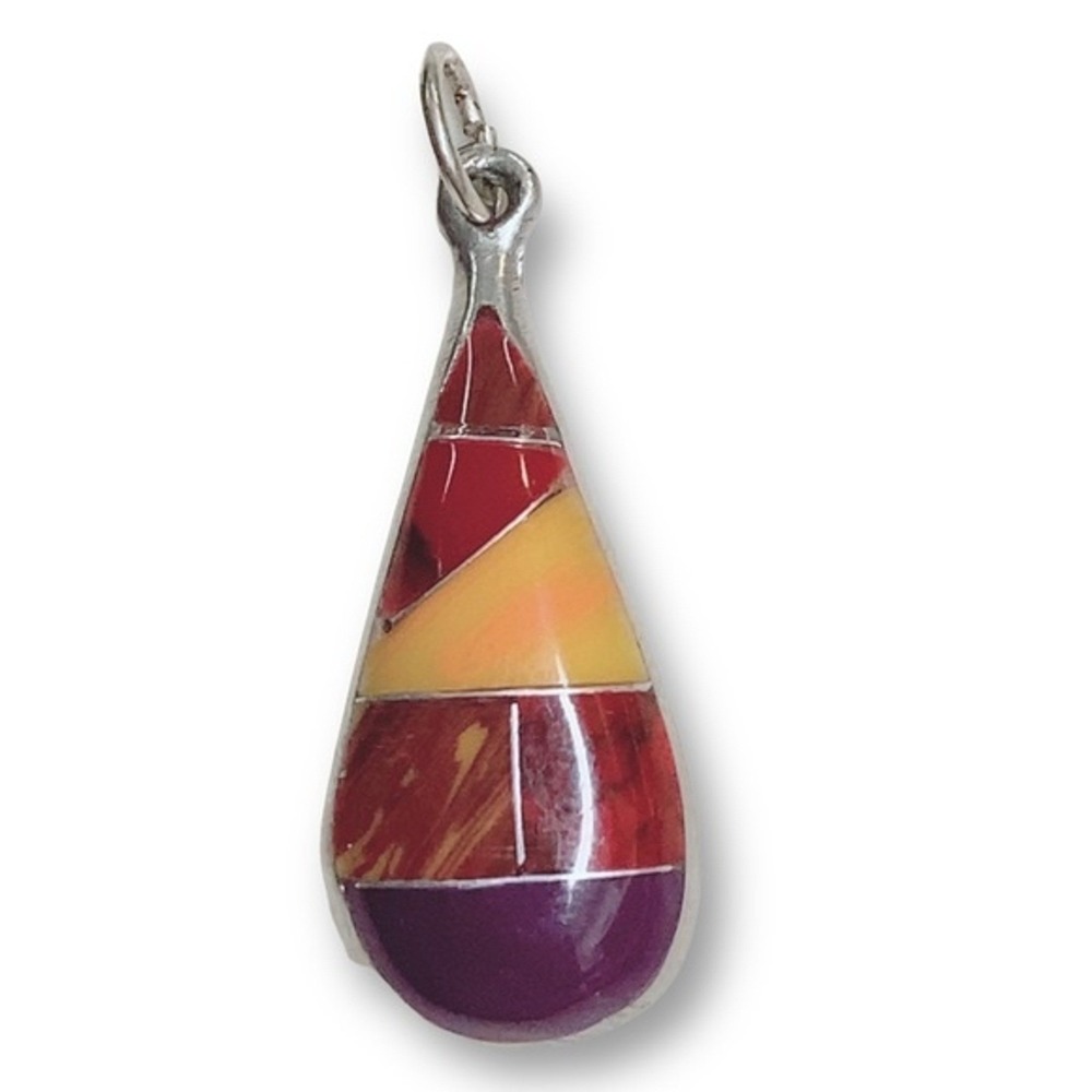 Vintage Alpaca Silver Tone Signed Alia 1991 Pendant